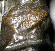 James Pradier, Danaïde (détail).
Bronze, H. ? cm. Coll. privée.