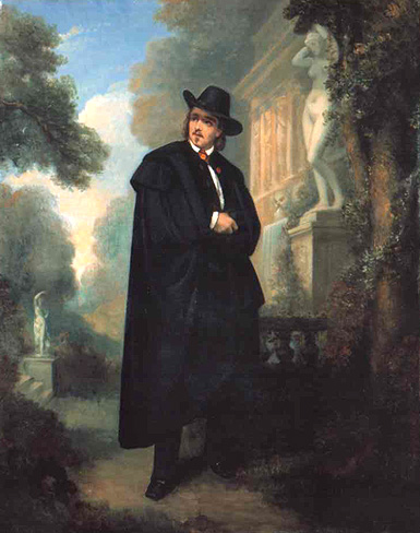 J.-B. Fouque,
portrait de James Pradier, 1877
(d'aprs son tableau original
expos au Salon de 1848).
Huile sur toile, H. 81 cm, L. 65 cm.,
Muse d'Art et d'Histoire, Genve.
