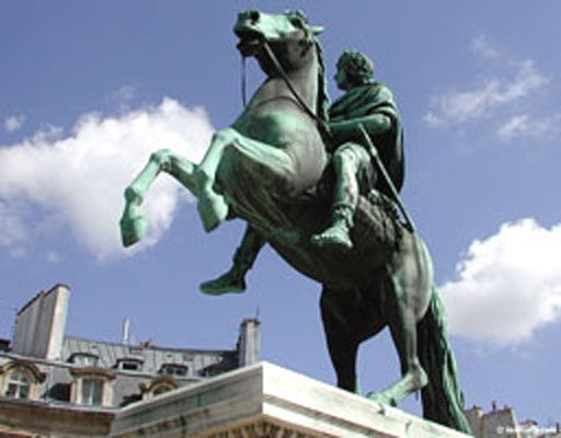 François-Joseph Bosio,
Statue équestre de Louis XIV.
Bronze, 1822.
Paris, place des Victoires.