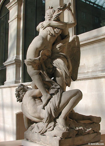 Gaspard Marsy et Anselme Flamen,
Borée enlevant Orythie (1687).
Groupe en marbre, H. 2,60 m.
Musée du Louvre.